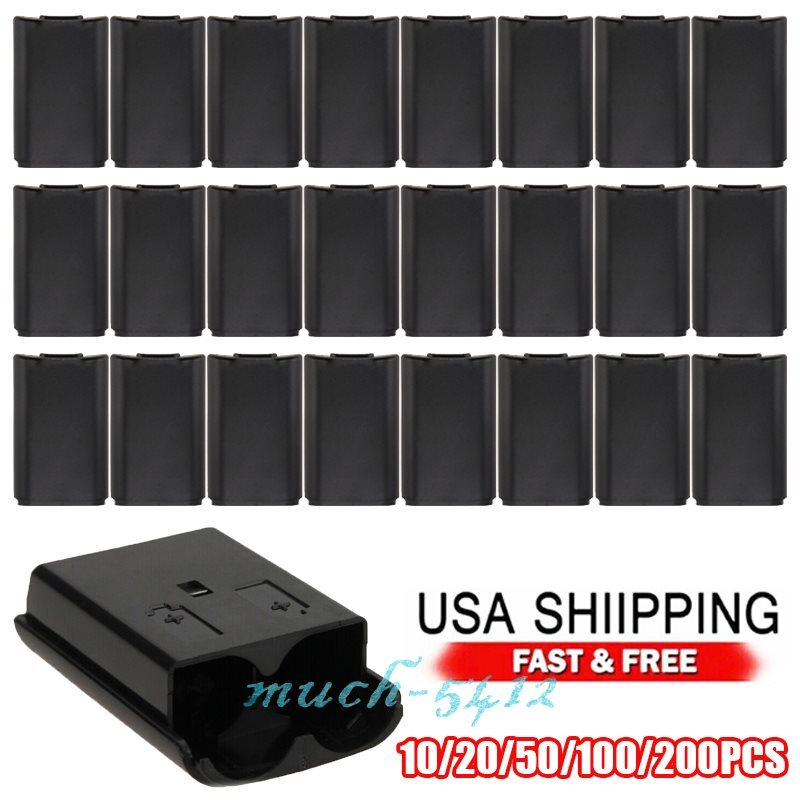 Black AA Battery Back Case Shell Cover Pack For Xbox 360 Wireless Controller