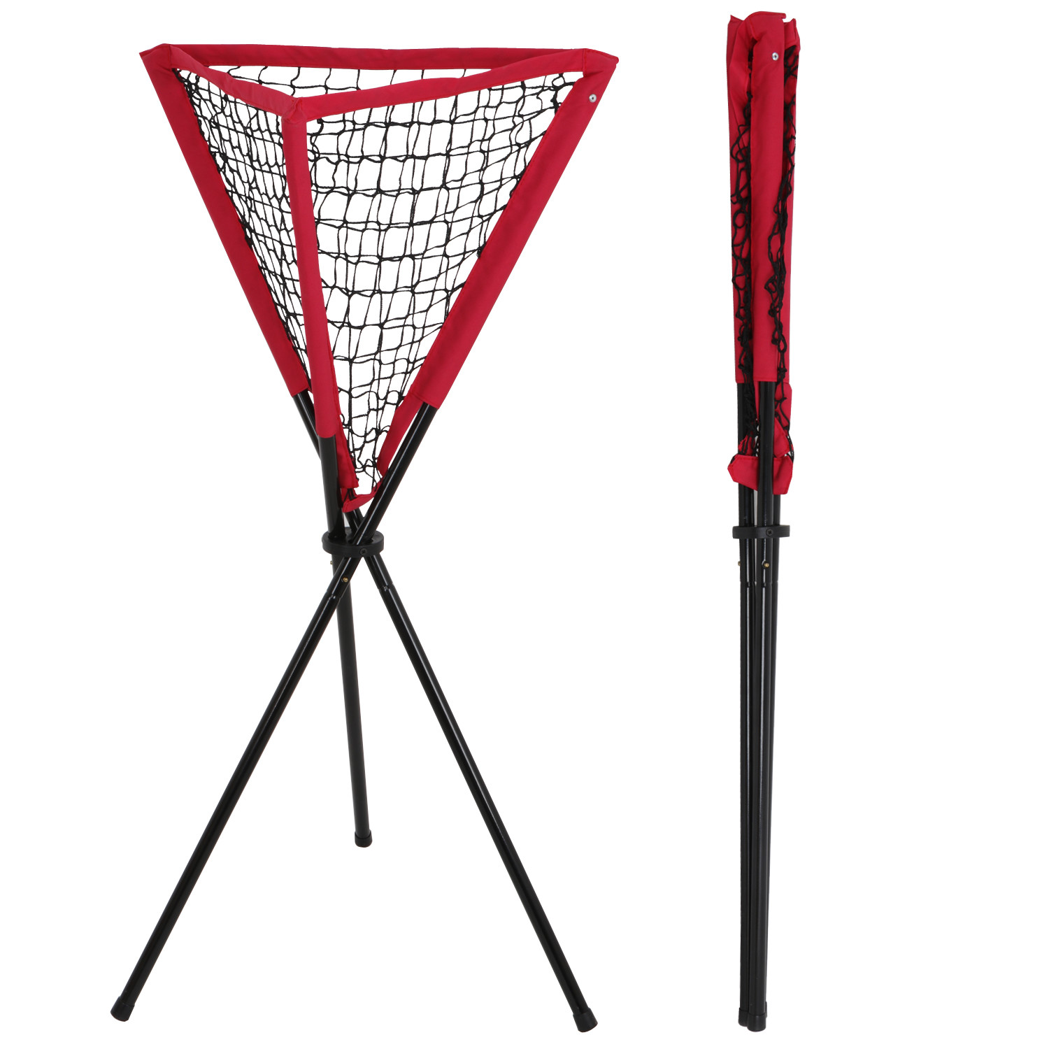 Portable Baseball Softball Batting Pitting Practice Ball Caddy w/Carrying Bag