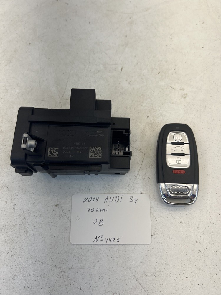 2013-2016 Audi S4 Ignition Switch Module W/Key OEM.