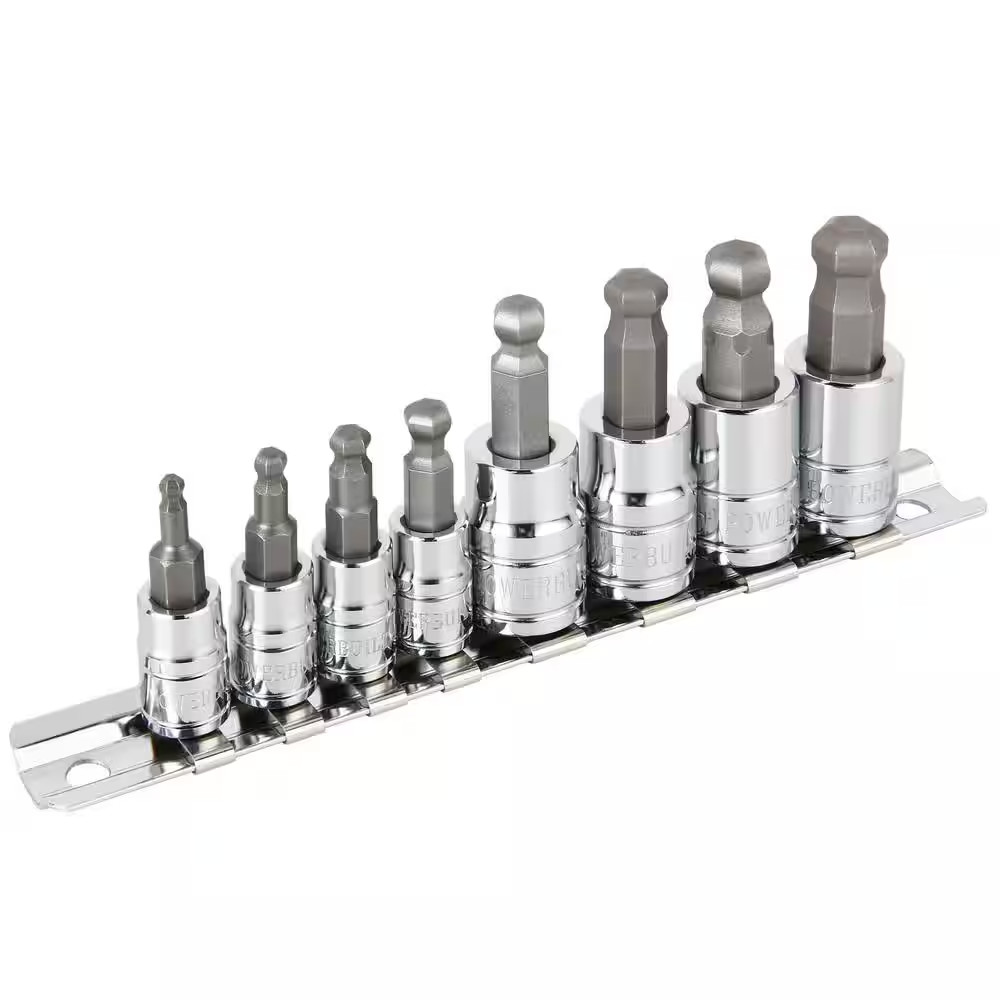 8 Piece Ball End Hex Bit Socket Set