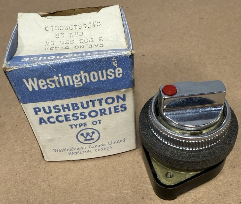 WESTINGHOUSE 0T2S2 3 POSITION SELECTOR SWITCH - MAINTAINED *NEW IN BOX*