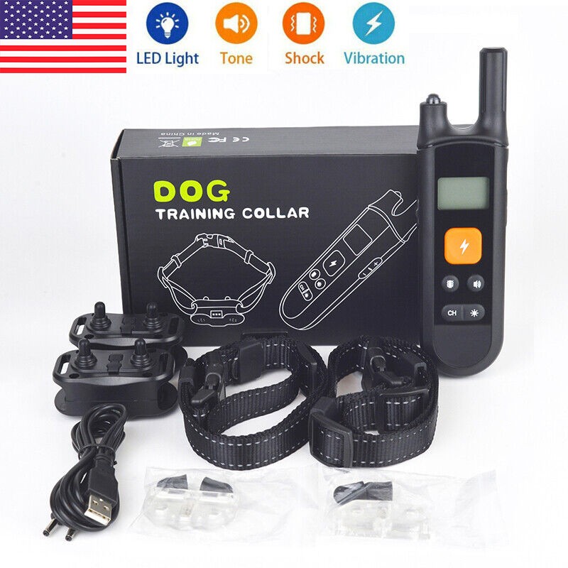 Collar Remote Control Dog Training Collar IP67 Dustproof Adjustable Levels LCD