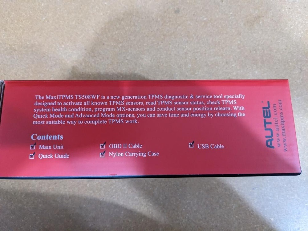 NEW Autel MaxiTPMS TS508WF TPMS - Relearn Reset Tool