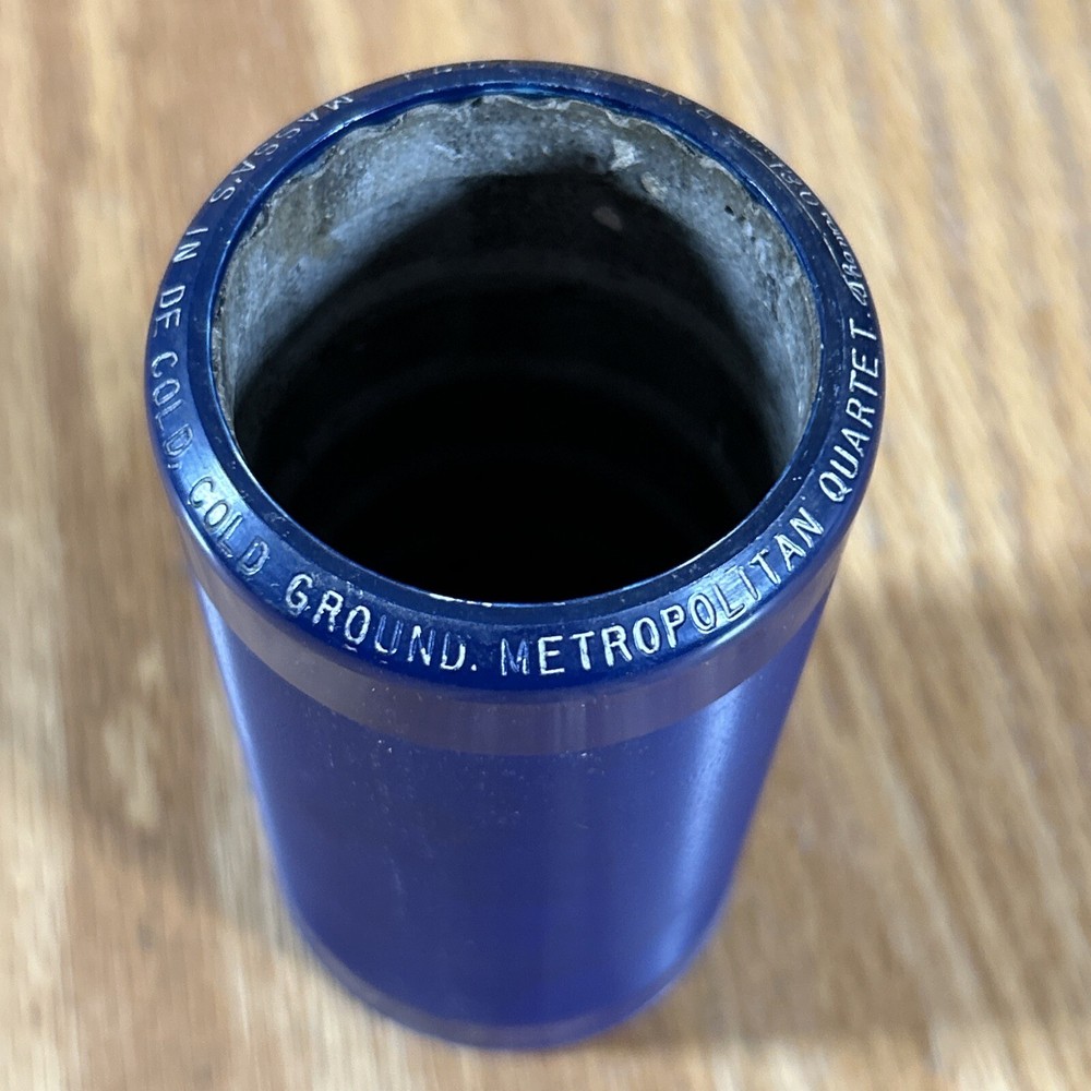 Edison Cylinder Record Massa's In De Cold Cold Ground Metro Quart 2447 Untested