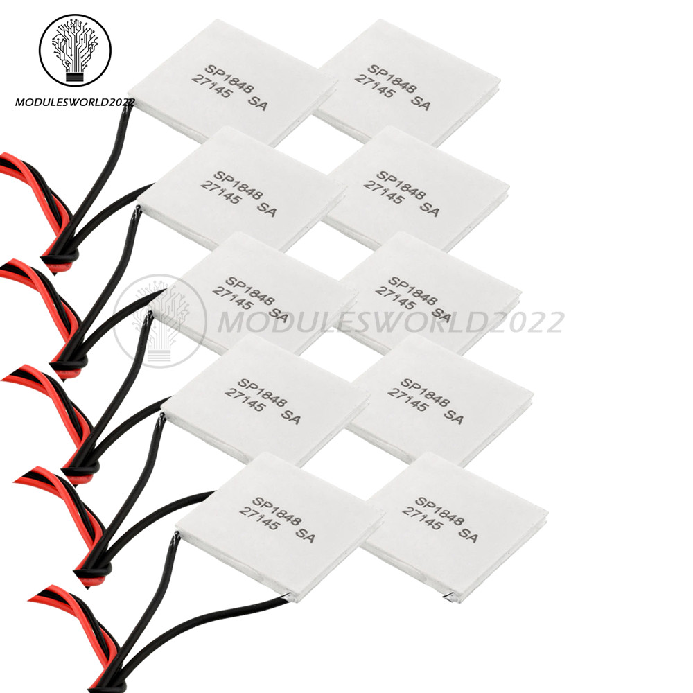 10PCS TEC1 SP1848-27145 Thermoelectric Generator Temperature Peltier Module