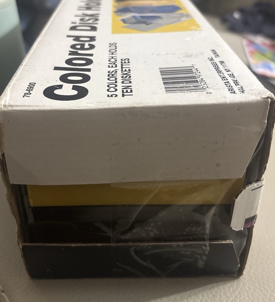 Color-Coded Diskette Holders (5) Each Holds 10 - 3.5 inch Disks