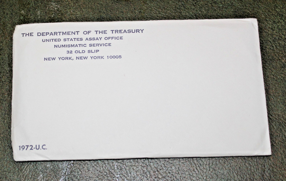 1972 Uncirculated P&D Mint Set In Mint Cello Packaging with Original Envelope