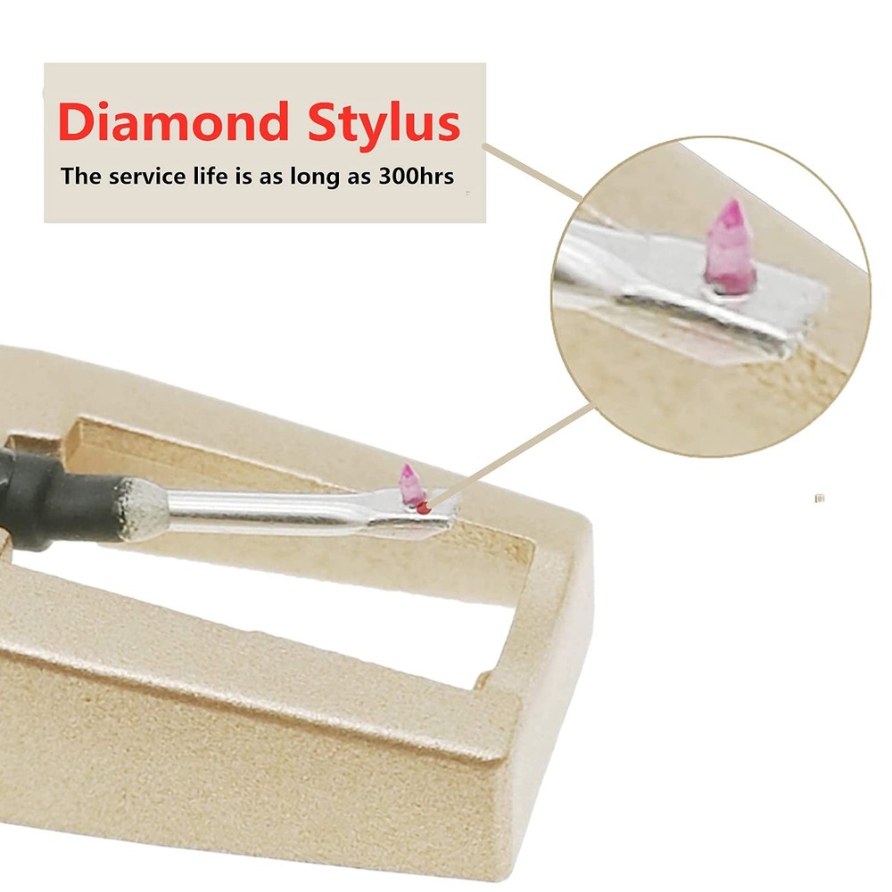 Record Player Needle, Upgraded Golden Needles Stylus