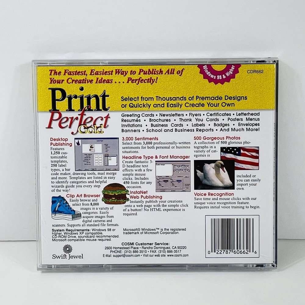 Print Perfect Gold 1999 Desktop Publishing Software for Windows PC
