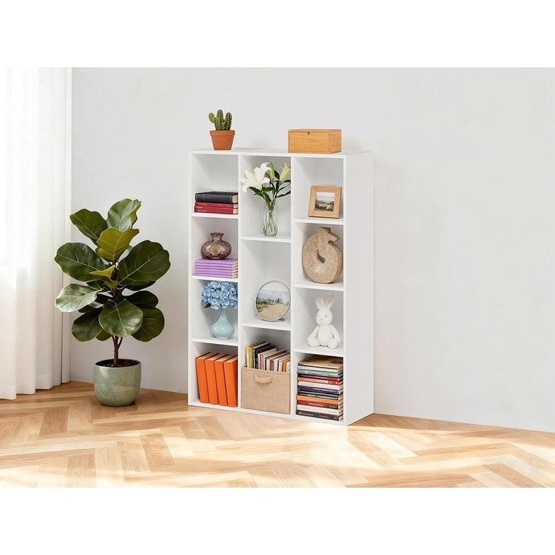 11 Cube Storage Organizer Stackable Bookshelf Durable Display Unit Easy Assembly