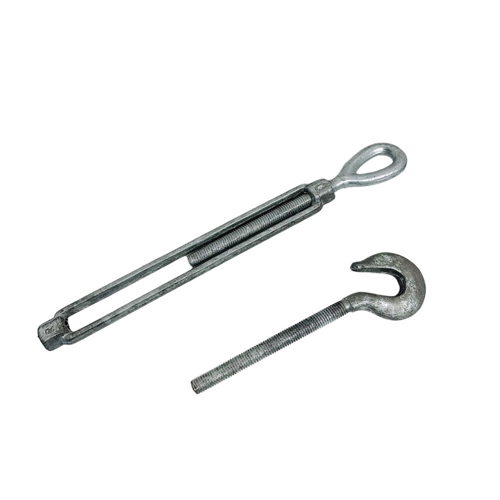 1/2" x 9" Turnbuckle HOOK EYE Pulley Galvanized Drop Forge 1500 Lb Capacity