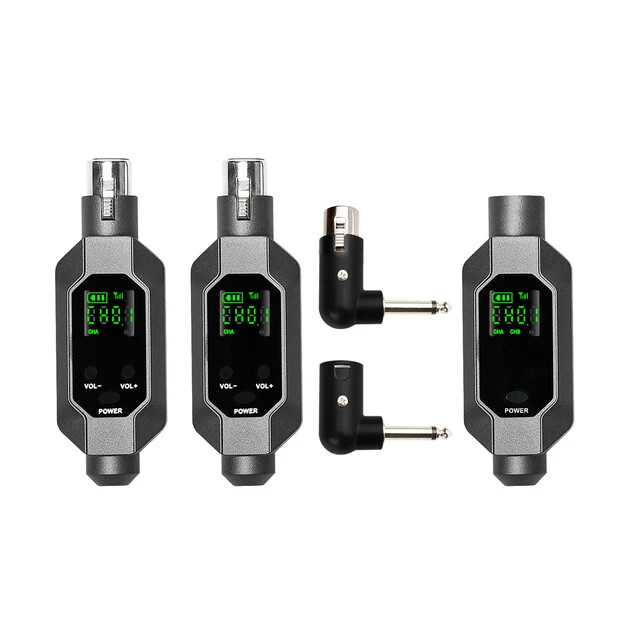 Wireless Microphone Converter XLR Transmitter and Receiver Microphone for Dynami