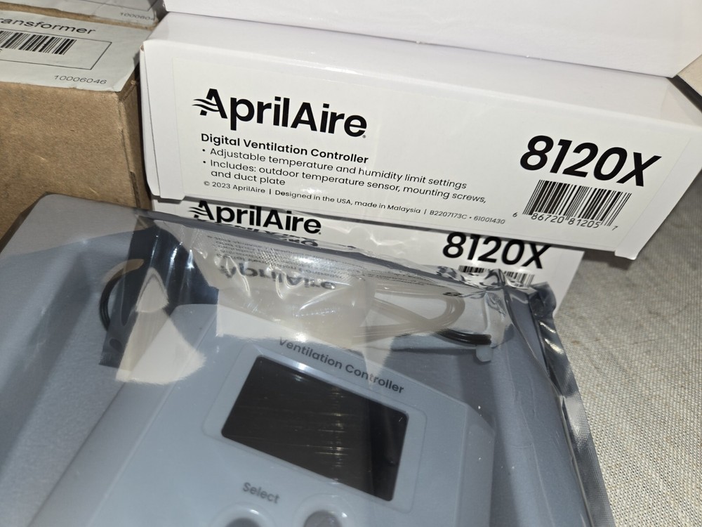 Aprilaire Ventilation Controller 8120X. Adjustable Temperature