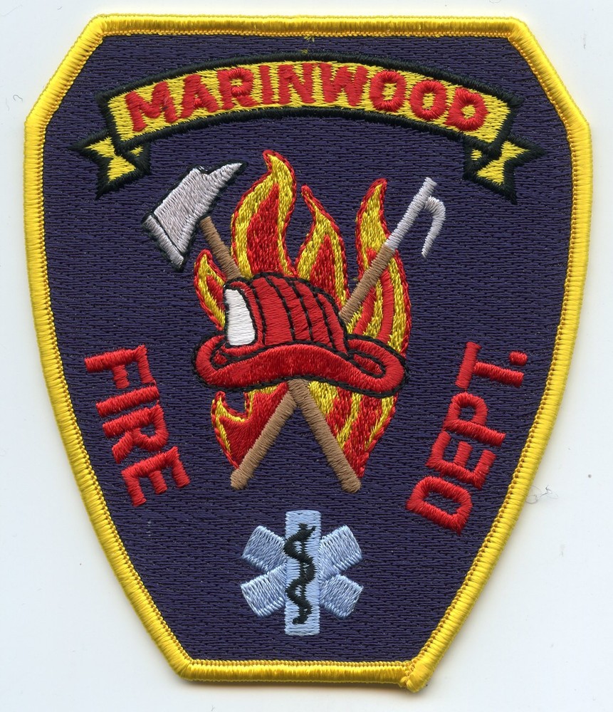 MARINWOOD CALIFORNIA CA FIRE PATCH