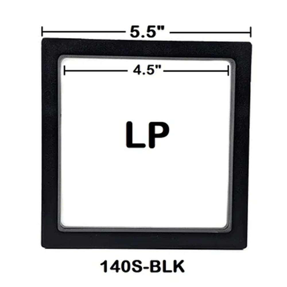 5x Transparent 3D Floating Frame Display Stands Holder Frames 5 Different Sizes