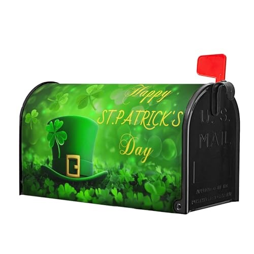 Happy St. Patrick's Day Mailbox Covers Spring Mailbox Wraps Magnetic Standard