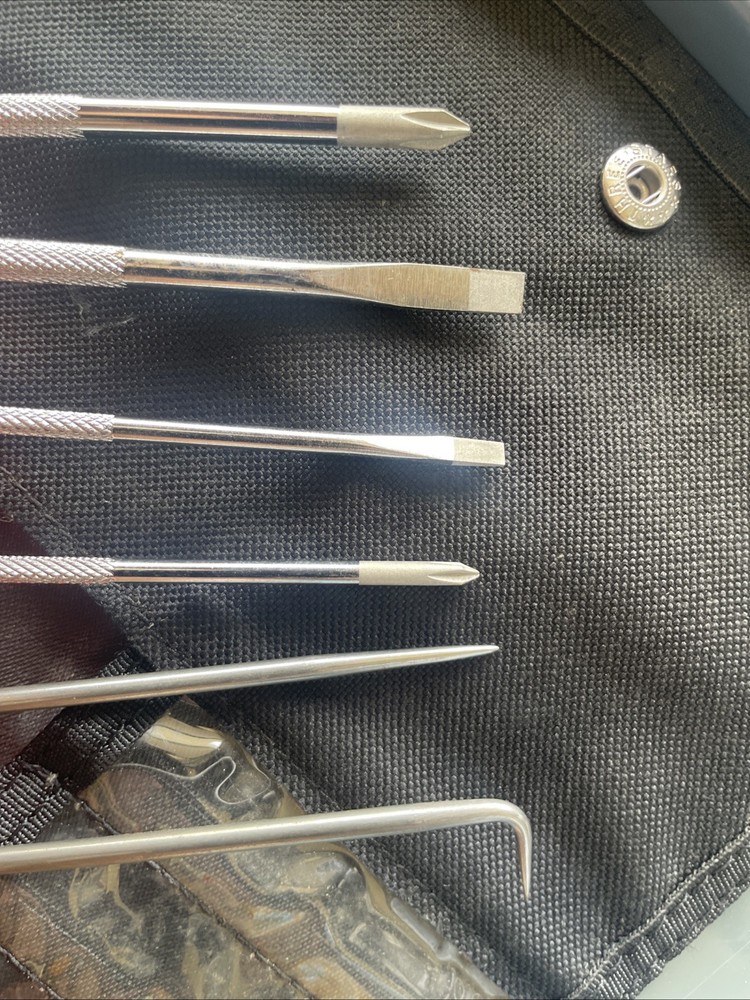 snap on mini screwdriver set Red 12pc Complete