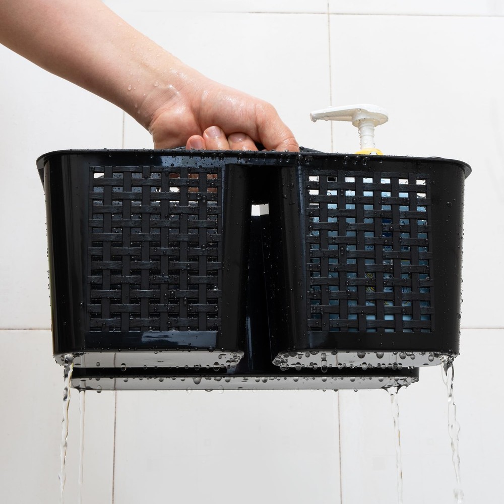Portable Shower Caddy, Caddy Organizer with Handle, Plastic Shower Basket Hol...