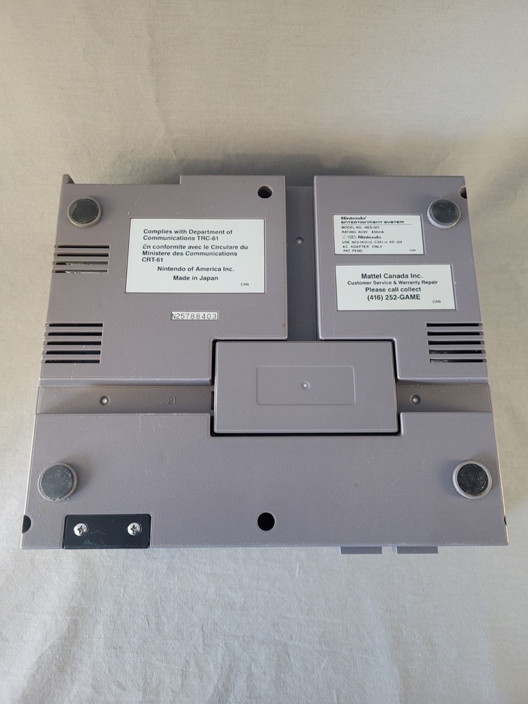 Nintendo NES Console - NES-001 - Cords & Controller - Tested - Pins Cleaned!