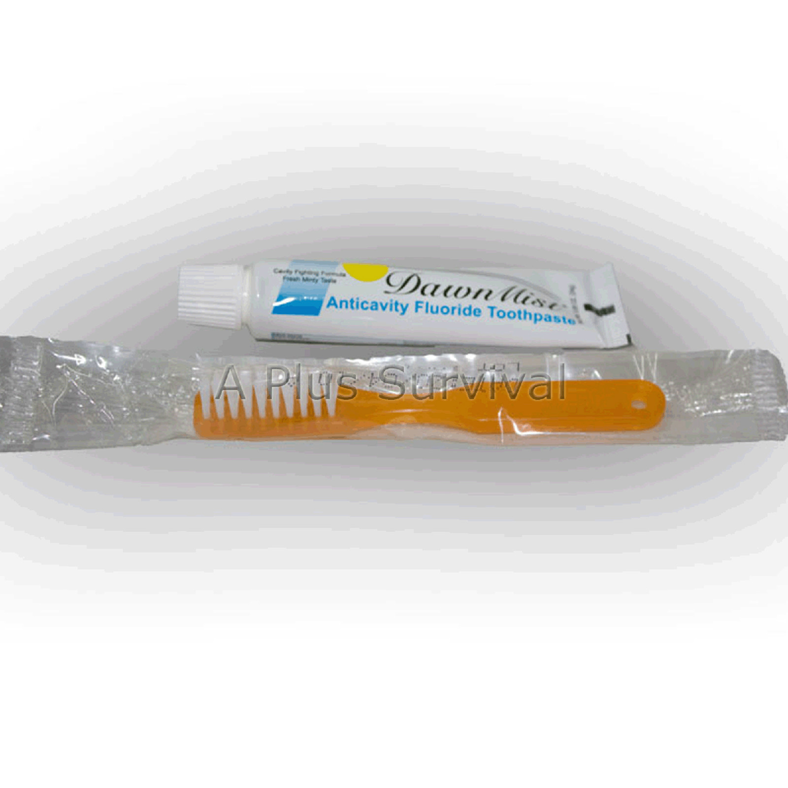 Lot of 24 Toothbrush & Toothpaste Combo Sets - Travel Size Survival Kits Hiking