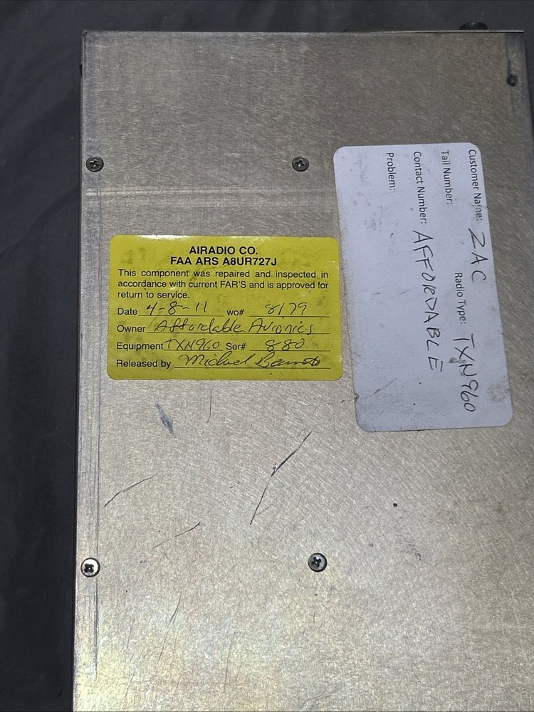 TERRA TXN 960 TRANSCEIVER WITH TRI-NAV C INDICATOR (UNTESTED)