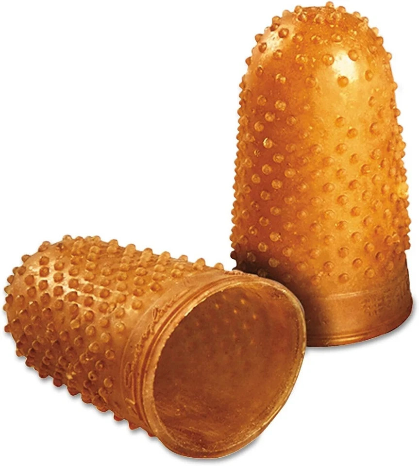 Swingline Rubber Finger Tips 13 (Large) Amber Dozen - 12 Pack