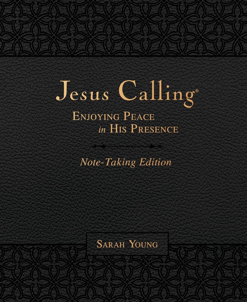 Jesus Calling Note-Taking Edition, Leathersoft, Black, with Full Scriptures:...