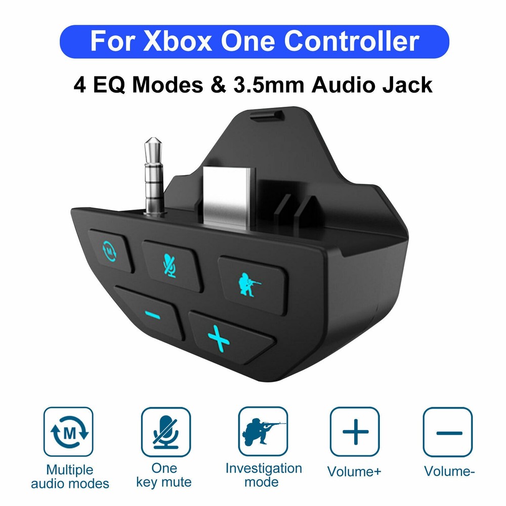 P&P Gamepad Adapter 3.5mm Stereo Headset Converter for Xbox One Controller