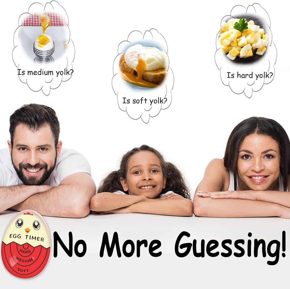 Fun Red Egg Timer for Boiling Eggs - Ideal Kitchen Gadget for Perfect Results