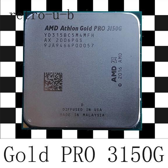 AMD Athlon Gold PRO 3150G 3.5GHz 4 cores 4 threads Socket AM4 CPU Processor