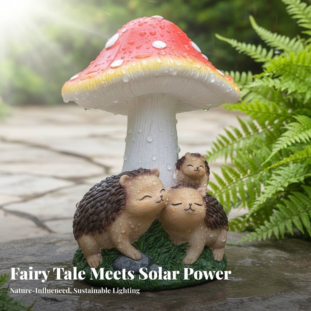 Solar Toadstool House Light Automatic On/deactivate Solar Toadstool House
