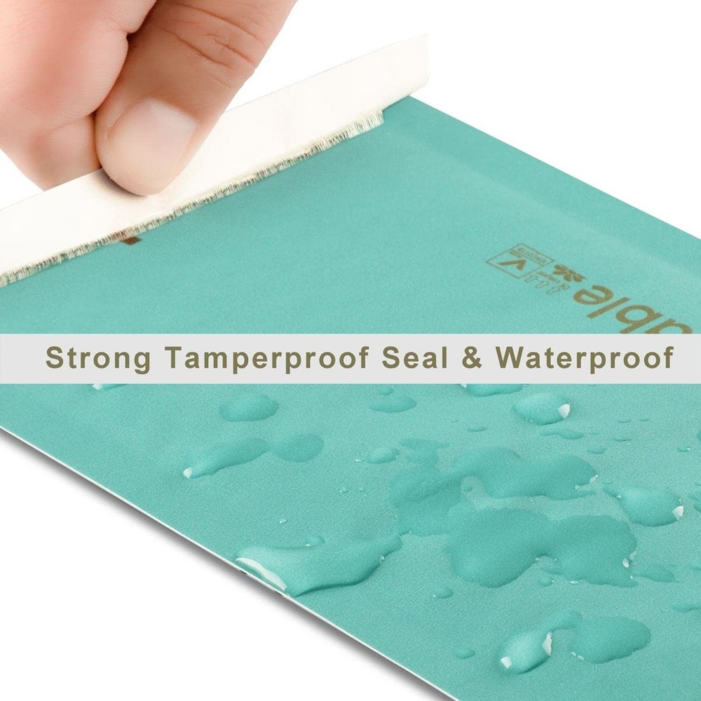 8.5x12 100% Biodegradable Teal Bubble Mailers,25 Count #2 Compostable Padded ...