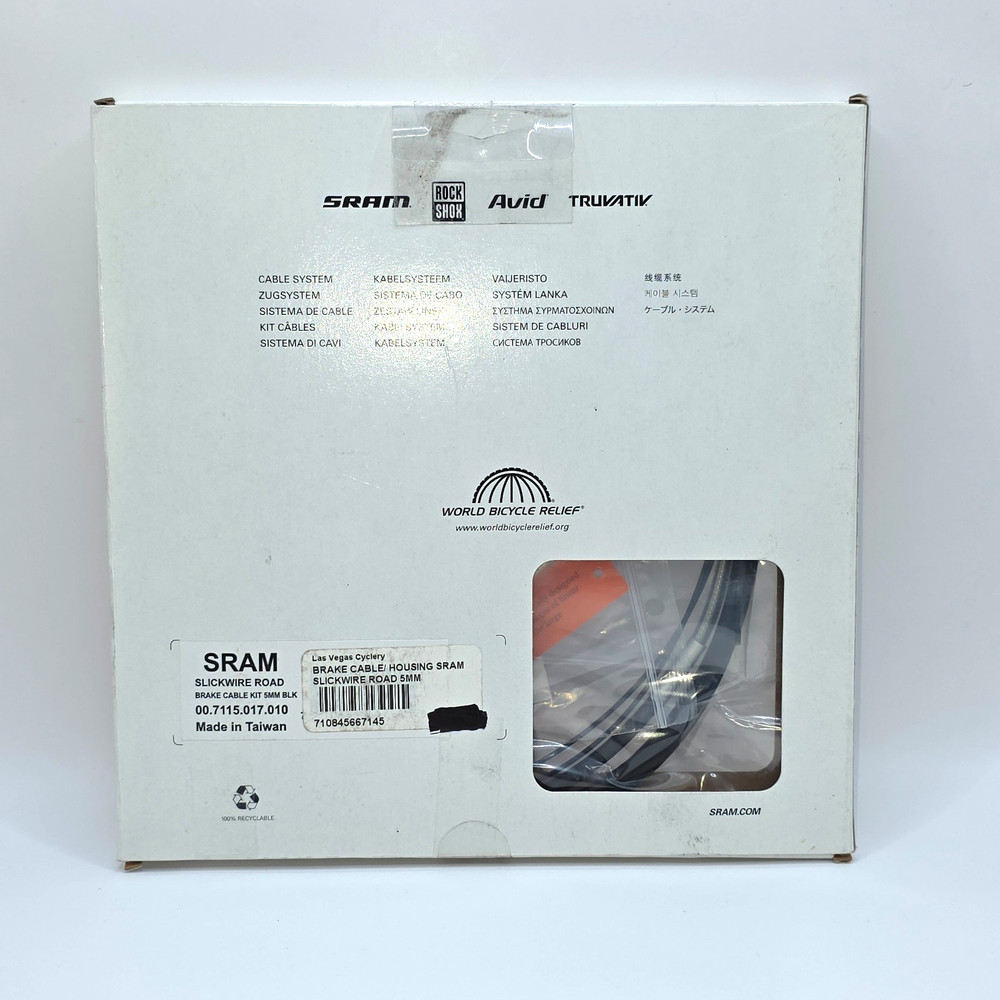 SRAM SlickWire Brake Cable System Standard Length, Front and Rear