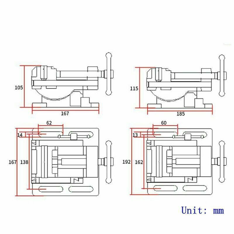 3"/ 4" Angle Tilting Machine Vice Drilling Milling Machine Grinding Bench 0-90°