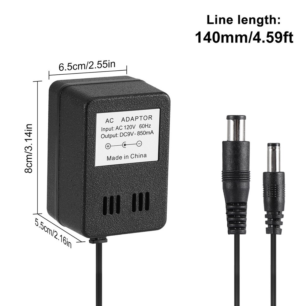 AC Adapter Power Cord & RCA AV Cable Bundle For SNES Super Nintendo Game System