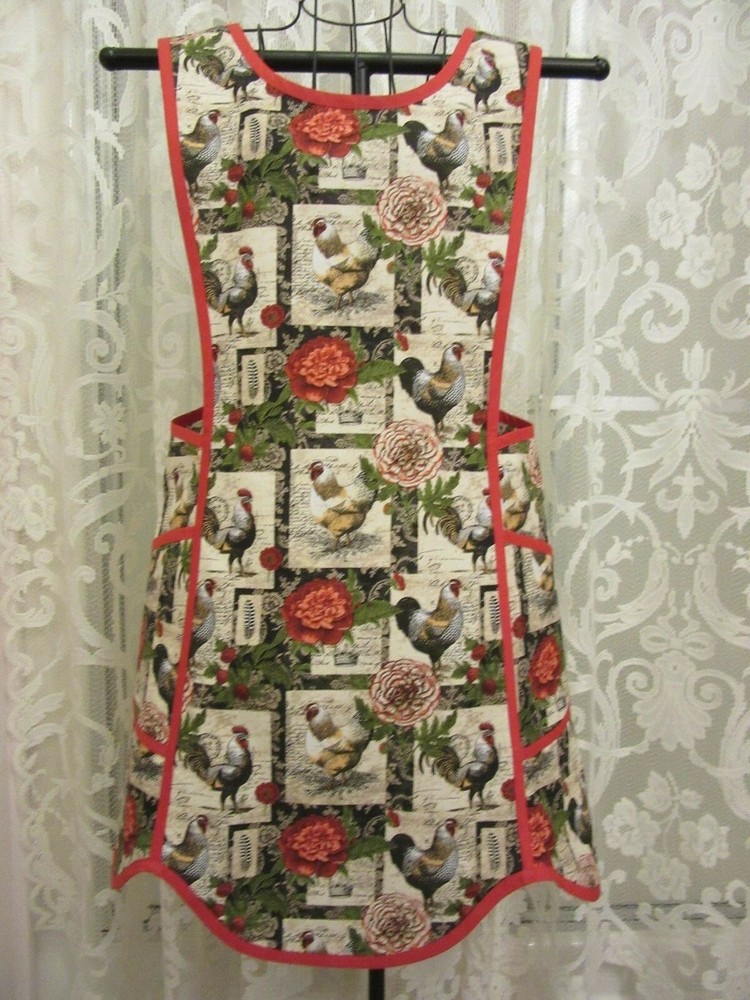 HANDMADE CRISS CROSS BACK APRON SIZE LARGE