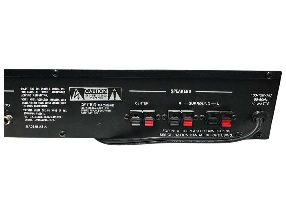 Paramount Pictures Theater FX3300 AV SURROUND SOUND DECODER (NO REMOTE) UNTESTED