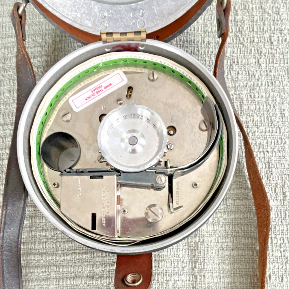 Detex Guardsman Watchclock Time Detector with Keys and Leather Case
