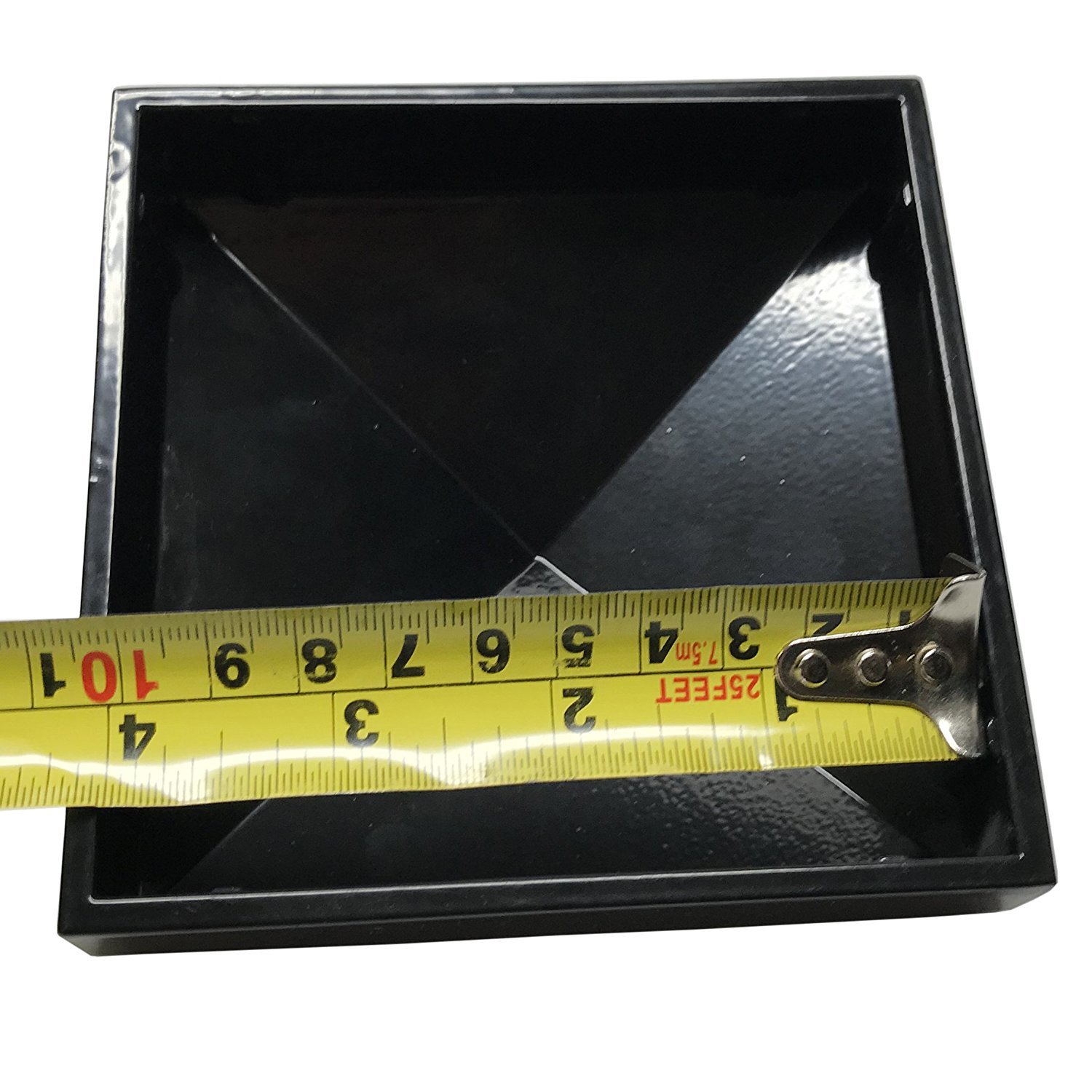 4" x 4" Decorex Hardware Aluminium Pyramid Post Cap for Metal Posts - Black