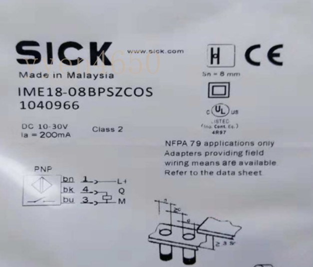 SICK IME 18-05BPSZCOS 4- PINS INDUCTIVE PROXIMITY SENSOR #n4650