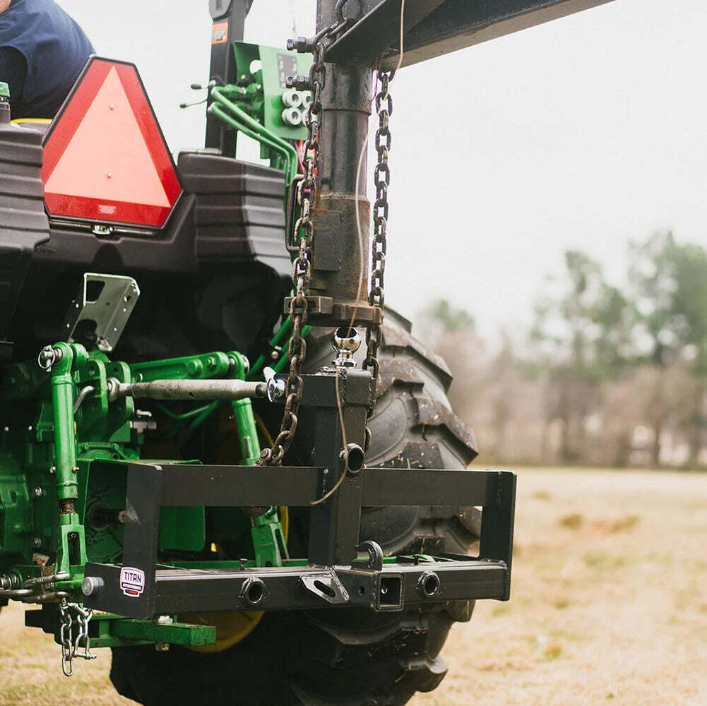 Titan Attachments 3 Point Hitch Receiver Suitcase Rack Cat 1/2