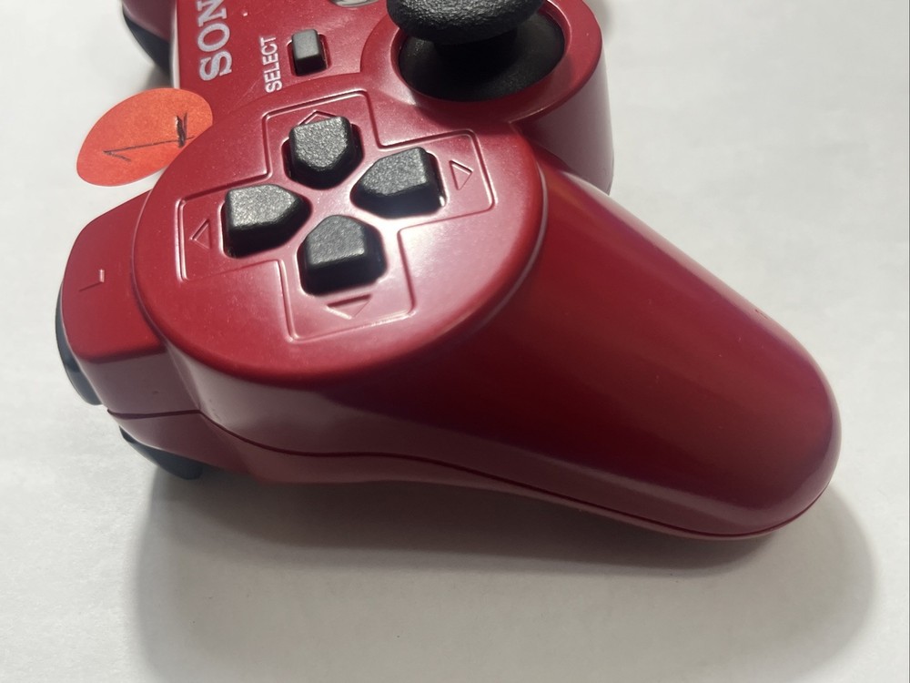 Sony PS3 DualShock 3 Wireless Controller Red OEM Original Tested