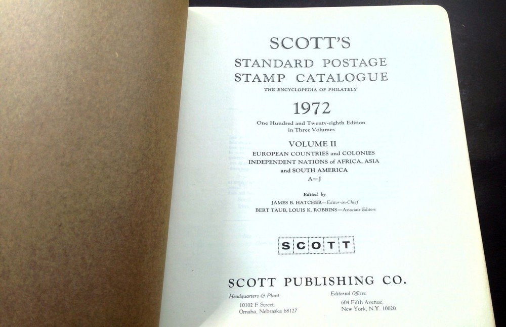 Scott Standard Postage Stamp Catalogue 1972 3 Volumes Encyclopedia Philately