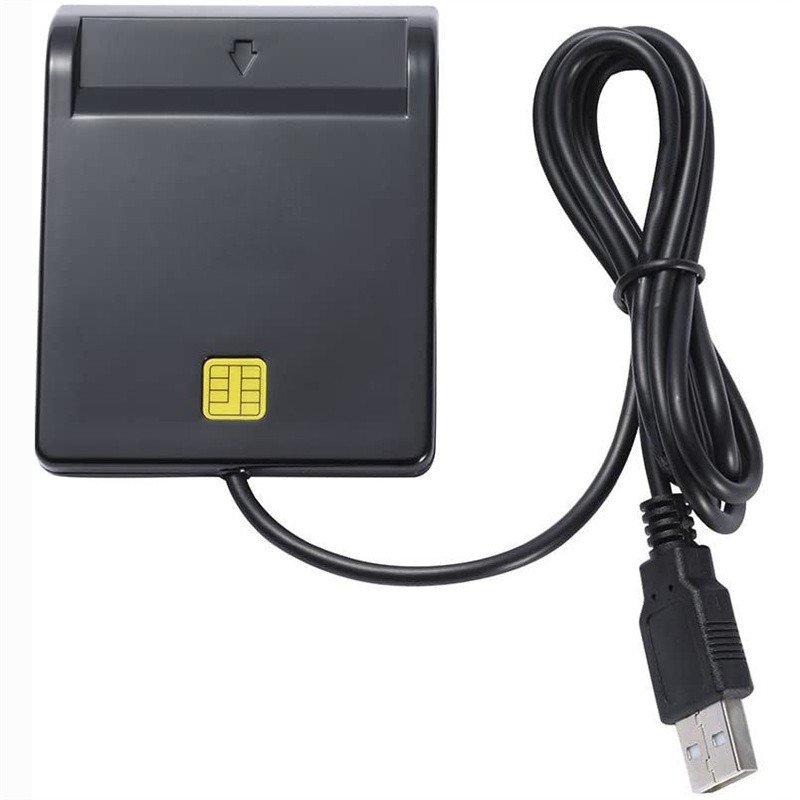USB Smart Card Reader DNIE ATM CAC IC ID SIM Card Reader for Windows Linux