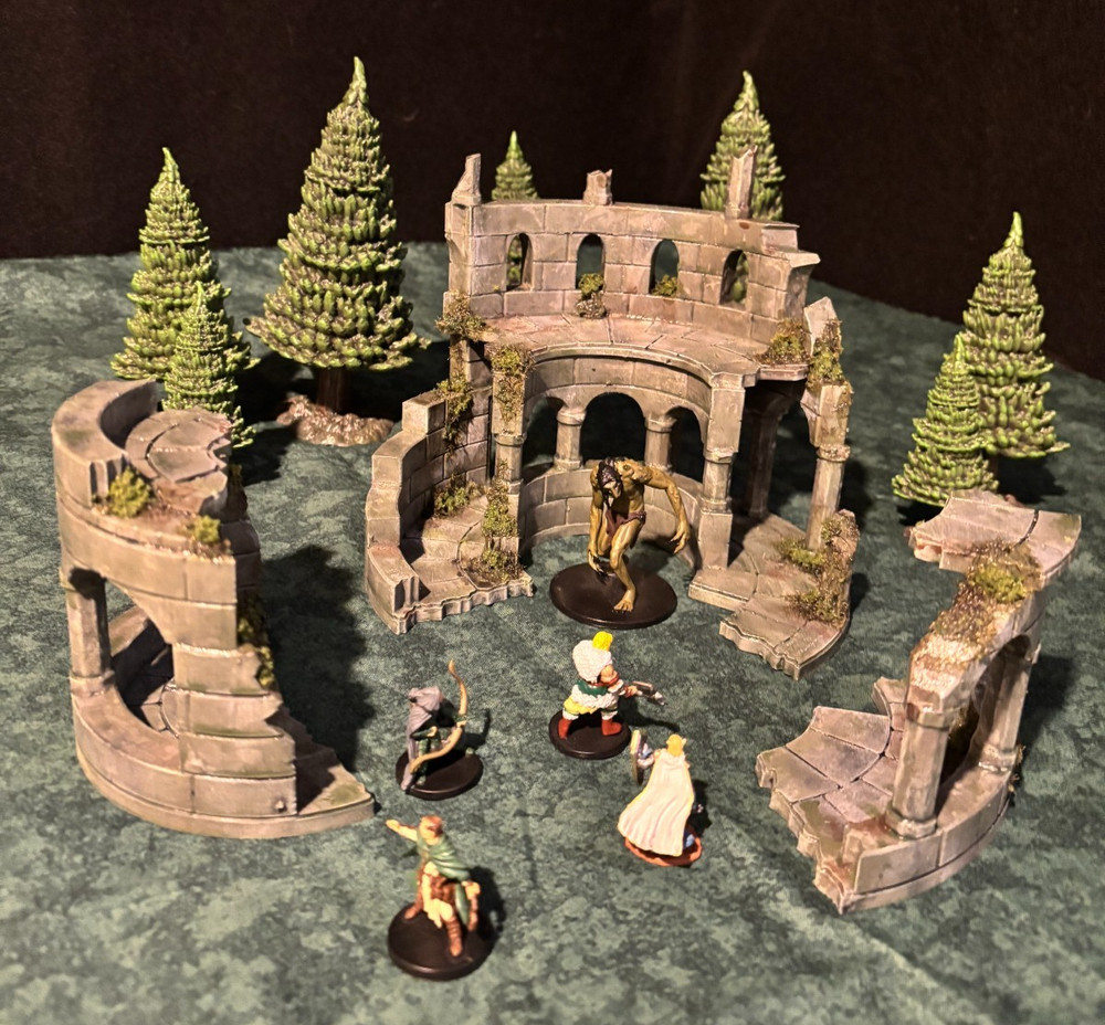 Forest Tower Ruins Scatter Terrain
