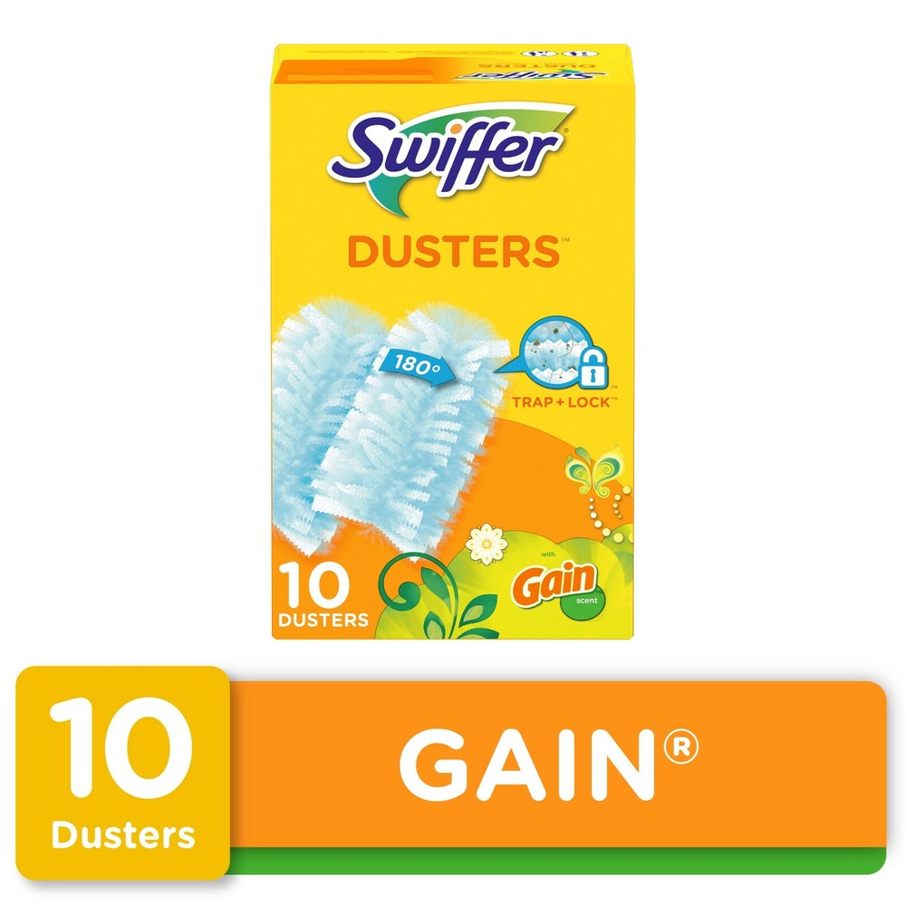 Swiffer DUSTERS Refill 180 Degree Multi Surface Cleaning with GAIN Scent 10 Ct