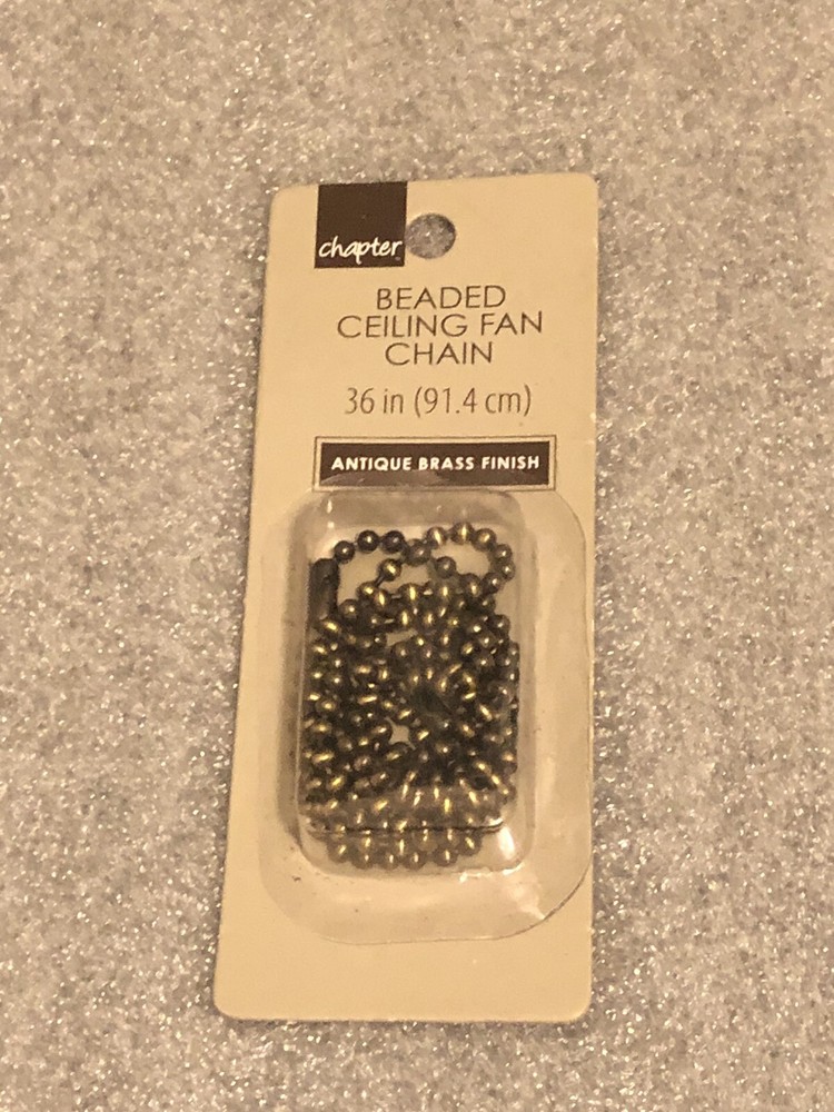 Chapter 3' Antique Brass Finish Beaded Chain