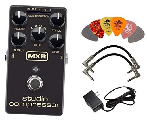 MXR M76 Studio Compressor Analog Guitar Effect Pedal + Cables