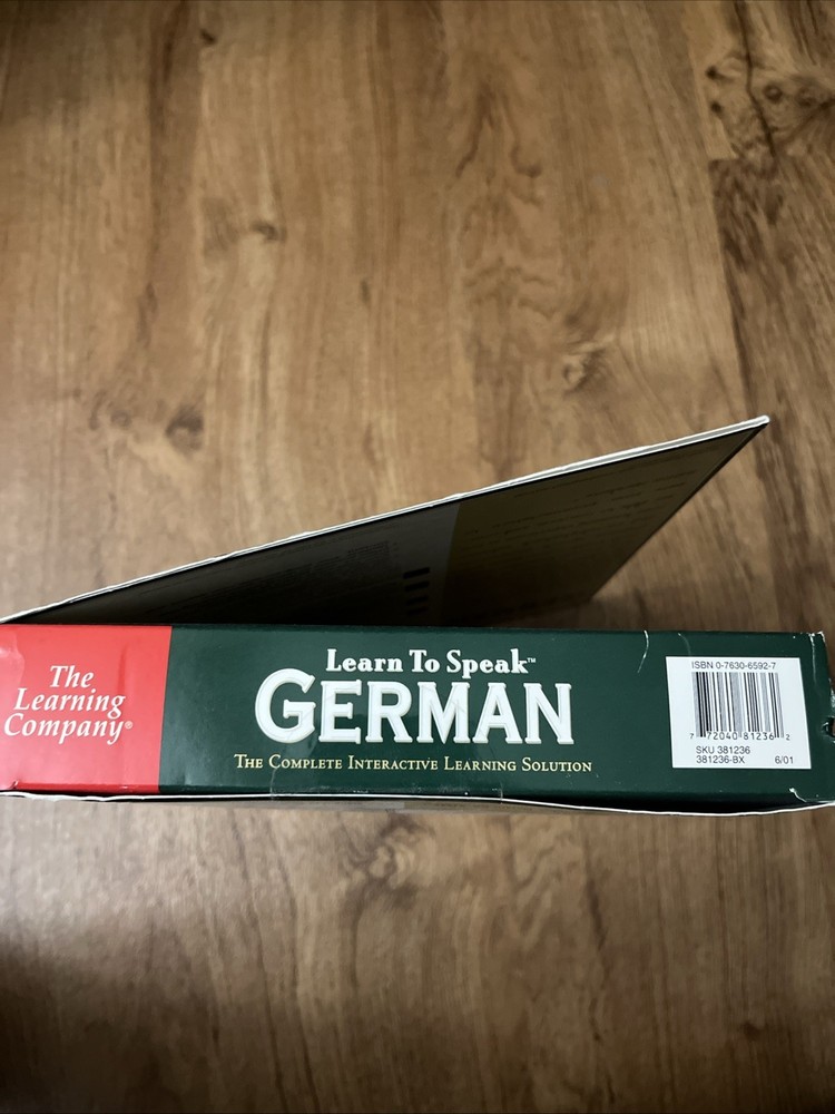 Learn to Speak German Complete Interactive Course 2001 The Learning Company