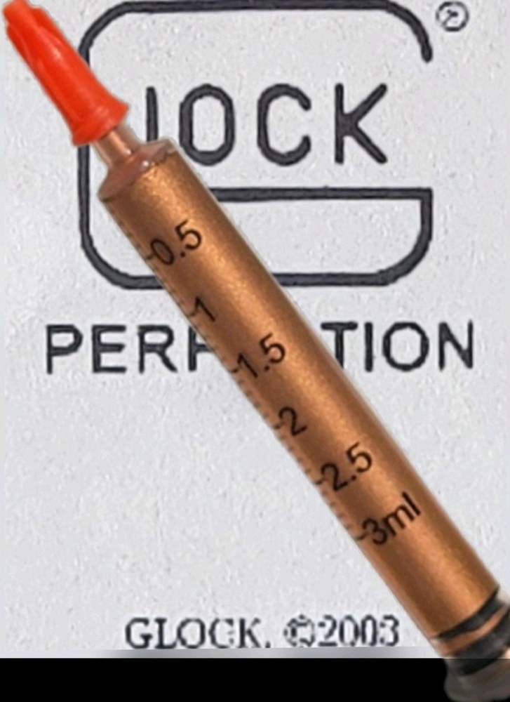 COPPER COLORED GLOCK PISTOL LUBRICANT in LARGE APPLICATOR 3ML
